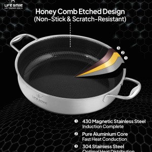 قابلمه استیل ۱۲ پارچ تتانیوم لایف اسمایل