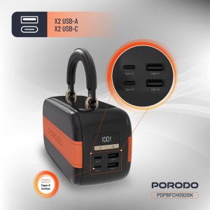 پاور بانک پرودو مدل Porodo Sway 60000mAh Power Bank with Built