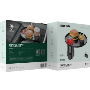 استند لیوانی ماشین گرین لاین مدل Green Lion Travel Tray Car Cup Holder 088790