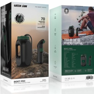 سر دوش و بیده همراه با مخزن آب مسافرتی گرین لاین مدل  GPB-12