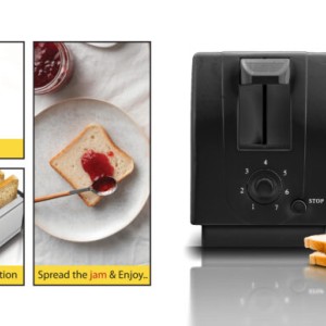 توستر ۴ تکه ساچی NL-TO-4569