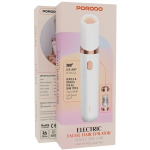 ماشین اصلاح صورت بانوان پرودو Porodo Electric Facial Hair Epilator PDLFSTFEPK
