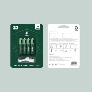 باتری نیم قلمی قابل شارژ گرین لاین مدل Green Lion Rechargeable Battery AAA 500mWh