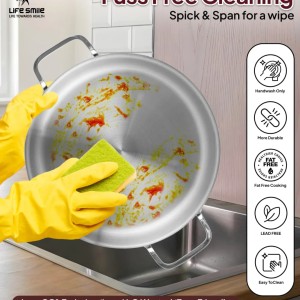 قابلمه 10پارچه استیل لایف اسمایل مدل LIFEP34-10-2