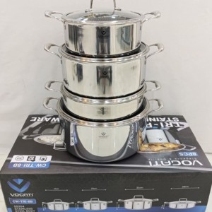 سرویس قابلمه ووگاتی کف لیزری مدل CW-TRI-8B