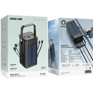 پاور بانک خورشیدی ۸۰ هزار گرین لاین مدل Solar X