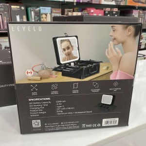 کیف ارایش چراغ دار Levelo مدل LVLELITEMUOBK