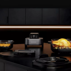 سرخ کن 4 کاره پرودو Porodo 4 in 1 Dual-Pot Glass Air Fryer PDAF532T