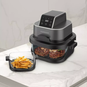 سرخ کن 4 کاره پرودو Porodo 4 in 1 Dual-Pot Glass Air Fryer PDAF532T
