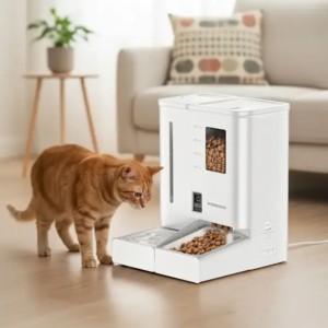 دستگاه غذای هوشمند حیوانات پرودو مدل Porodo Petmate Automatic Pet Feeder PDFD035VWH