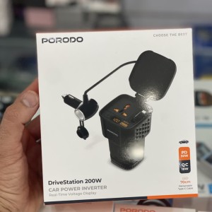اینورتر برق خودرو پرودو مدل Porodo DriveStation 200W Car Power Inverter