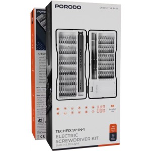 کیت پیچ گوشتی شارژی 97 تیکه پرودو مدل TECHFIX97-IN-1