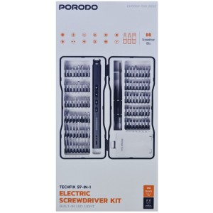 کیت پیچ گوشتی شارژی 97 تیکه پرودو مدل TECHFIX97-IN-1