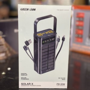 پاور بانک خورشیدی گرین لاین 30000 مدل Solar X GL-PX49