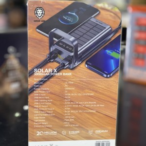 پاور بانک خورشیدی گرین لاین 30000 مدل Solar X GL-PX49