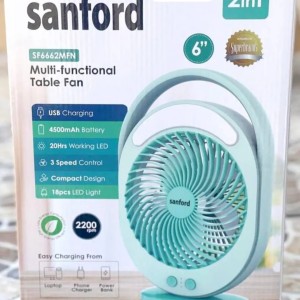 پنکه شارژی رومیزی سانفورد مدل SF6662MFN