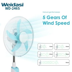 پنکه شارژی خورشیدی ویداسی مدل WEIDASI WD-246S