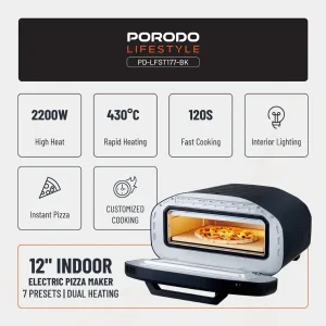 پیتزاپز برقی پرودو porodo electric pizza maker