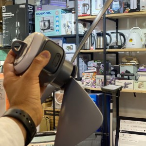 پنکه سقفی شارژی چراغ دار پرودو مدل PDRSF12KGY