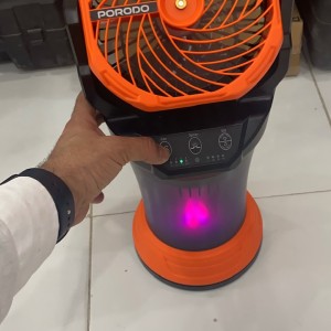 پنکه مه پاش شارژی پورودو Porodo مدل PDMDX65OGBK با کنترل از راه دور