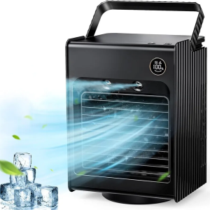پنکه شارژی رومیزی مه پاش پرودو Porodo Air &amp; Mist Portable Cooling Fan PDLSMFAN
