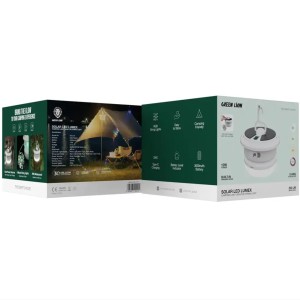 چراغ و ریسه 10 متری کمپینگ خورشیدی گرین لاین مدل Green Lion Solar LED Lumex Camping Light