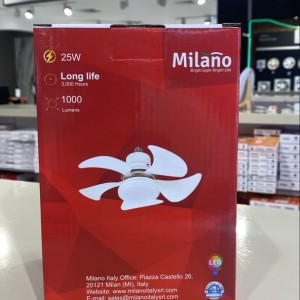 پنكه سقفی چراغ دار مدل Milano Mini E-27