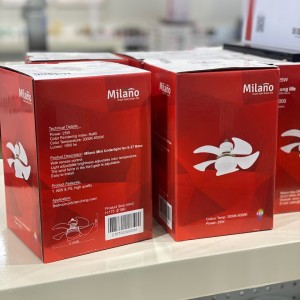 پنكه سقفی چراغ دار مدل Milano Mini E-27