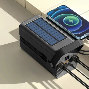 پاوربانک خورشیدی 100000 میلی آمپر گرین لاین مدل Green Lion Solar X 100000mAh Powerbank GL-PX79