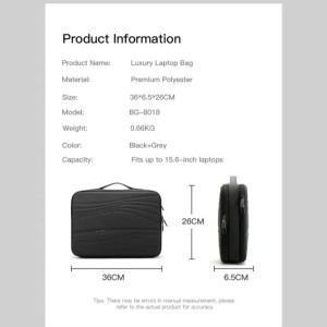 کیف لپ تاپ 15.6 اینچ ضدآب بنج bange BG-8018
