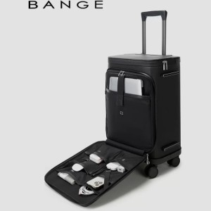 چمدان چرخ‌دار 20 اینچی ضدآب و ضدسرقت 52 لیتری بنج مدل Bange QL701