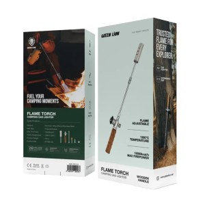مشعل گازی فندکی کپسولی گرین لاین مدل Green Lion Flame Torch Camping Gas Lighter