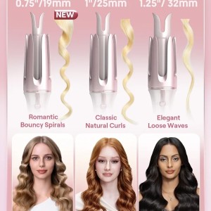 فر کننده و حالت دهنده مو شیگلم مدل Cupids Charm One-Touch 25mm