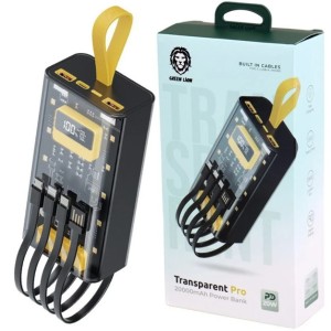 پاوربانک گرین لاین مدل Green Lion Transparent Pro 30000mAh