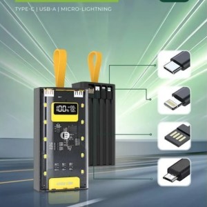 پاوربانک گرین لاین مدل Green Lion Transparent Pro 30000mAh
