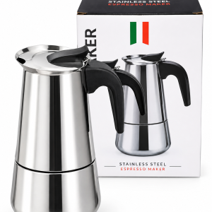 قهوه‌جوش و اسپرسوساز رو گازی مدل Espresso maker 9 cup