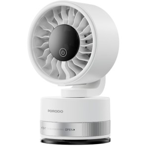 پنکه شارژی رومیزی وکیومی پرودو مدل Porodo Chillo Luxe Portable Suction Cup Fan PDLFSTF608