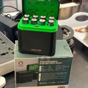 باتری قلمی شارژی AA و داک شارژر باتری AA گرین لاین مدل GRB-11