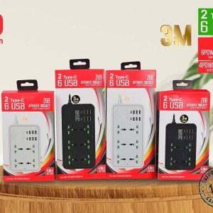 چند راهی و شارژر مدل DANEEN Power Extension cord Z69