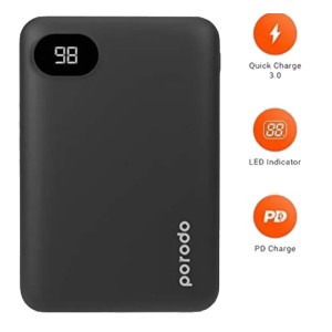 پاوربانک 10000 پرودو Porodo Power Bank PBFCH002-BK