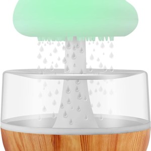 بخور سرد و چراغ خواب شبیه ساز باران قارچی Cloud Rain Humidifier