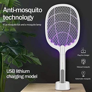 پشه کش راکتی شارژی دو کاره با پایه Mosquito killer Racket KLZ-918