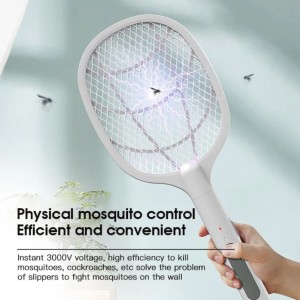 پشه کش راکتی شارژی دو کاره با پایه Mosquito killer Racket KLZ-918