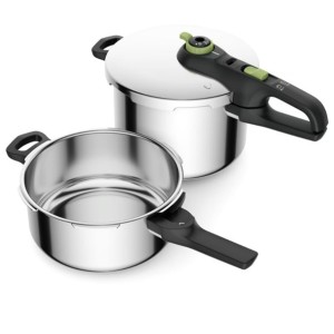 زودپز دوقلو تفال 4 و 6 لیتری Tefal Secure Trendy