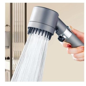 سردوش حمام 4 حالته سیلیکونی افزایش فشار آبTurbocharged Shower Head