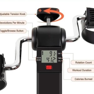 پدال ورزشی فیزیوتراپی دست و پا مدل Arm and Leg Pedal Exerciser at Rs 1150