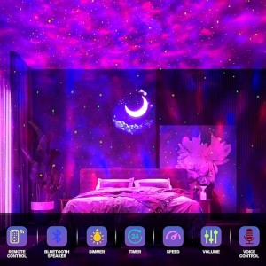 پروژکتور رقص نور کهکشانی با موسیقی LED Q6 Star Light