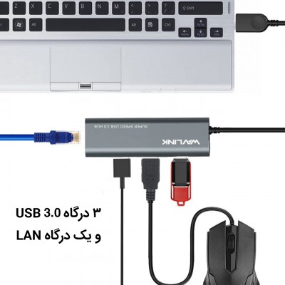 هاب ویولینک ۴ پورت USB 3.0 مدل WL-UH3031G