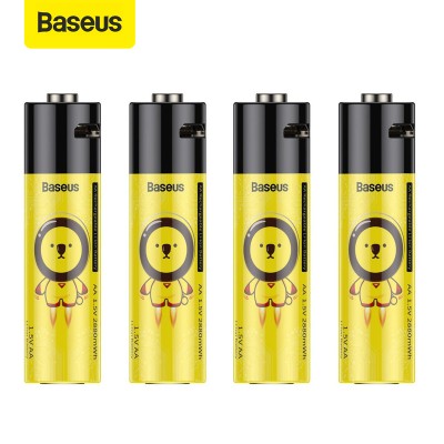 باتری قلمی قابل شارژ ۴ عددی بیسوس مدل PCWH00311