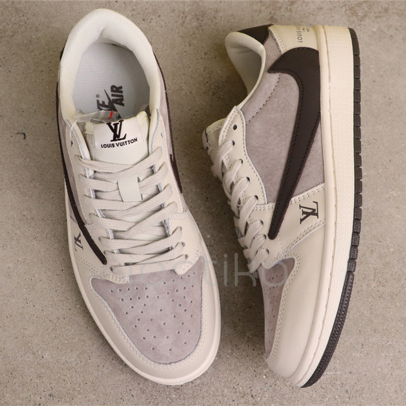 ایر جردن وان لویی ویتون Travis Scott x Nike Air Jordan 1 Low Louis Vuitton